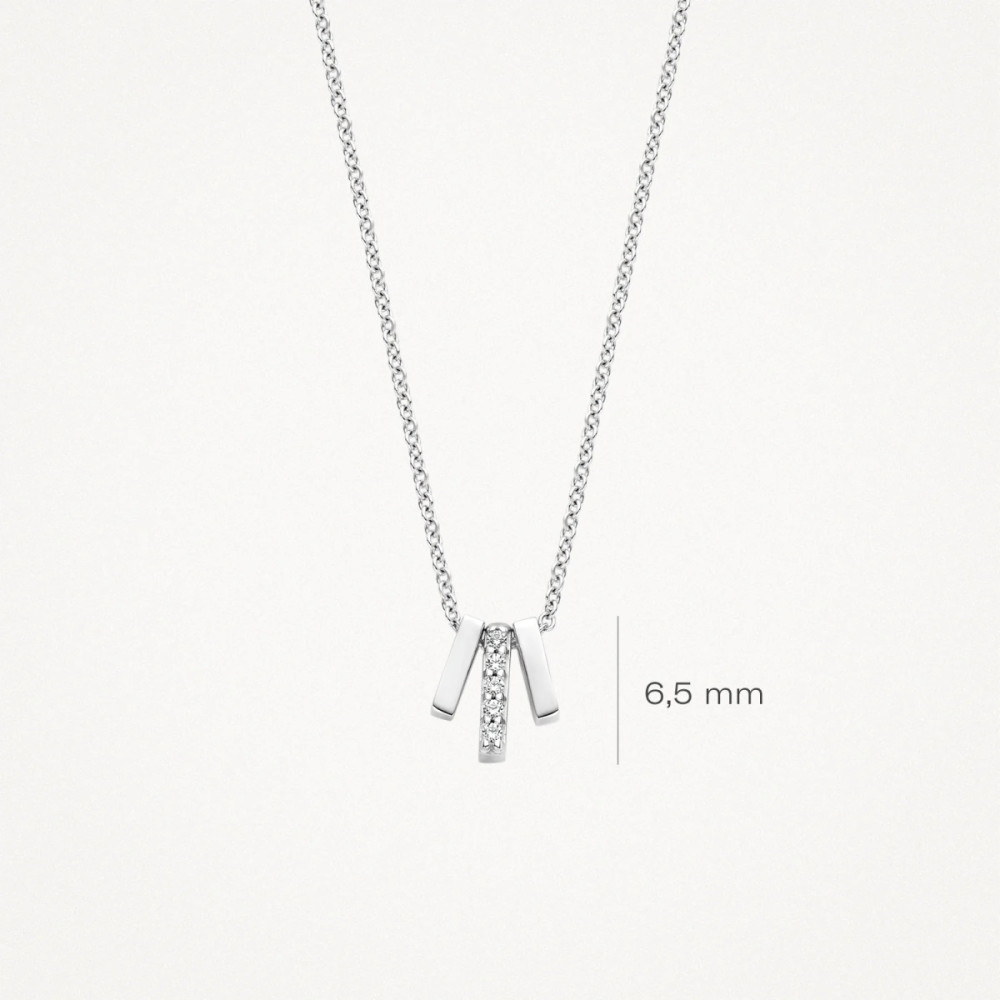 blush-3122wzi-witgouden-ketting-met-hanger-drie-staafjes-zirkonia-6-5-mm-lengte-42-cm