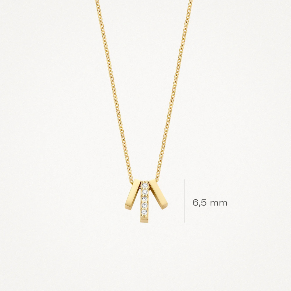 blush-3122yzi-ketting-met-hanger-goud-drie-staafjes-zirkonia-s-6-5-mm-hoog-lengte-42-cm