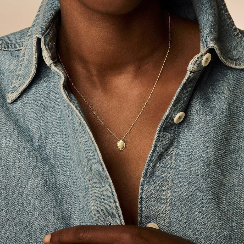 blush-3123ygo-ketting-met-hanger-goud-ovaal-8-mm-breed-x-10-mm-hoog-lengte-42-cm