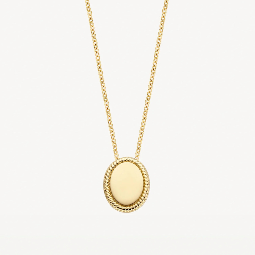 blush-3123ygo-ketting-met-hanger-goud-ovaal-8-mm-breed-x-10-mm-hoog-lengte-42-cm