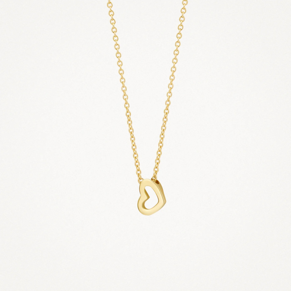 blush-3149ygo-ketting-14k-goud-hart-hanger-6-4-mm-breed-lengte-42-cm