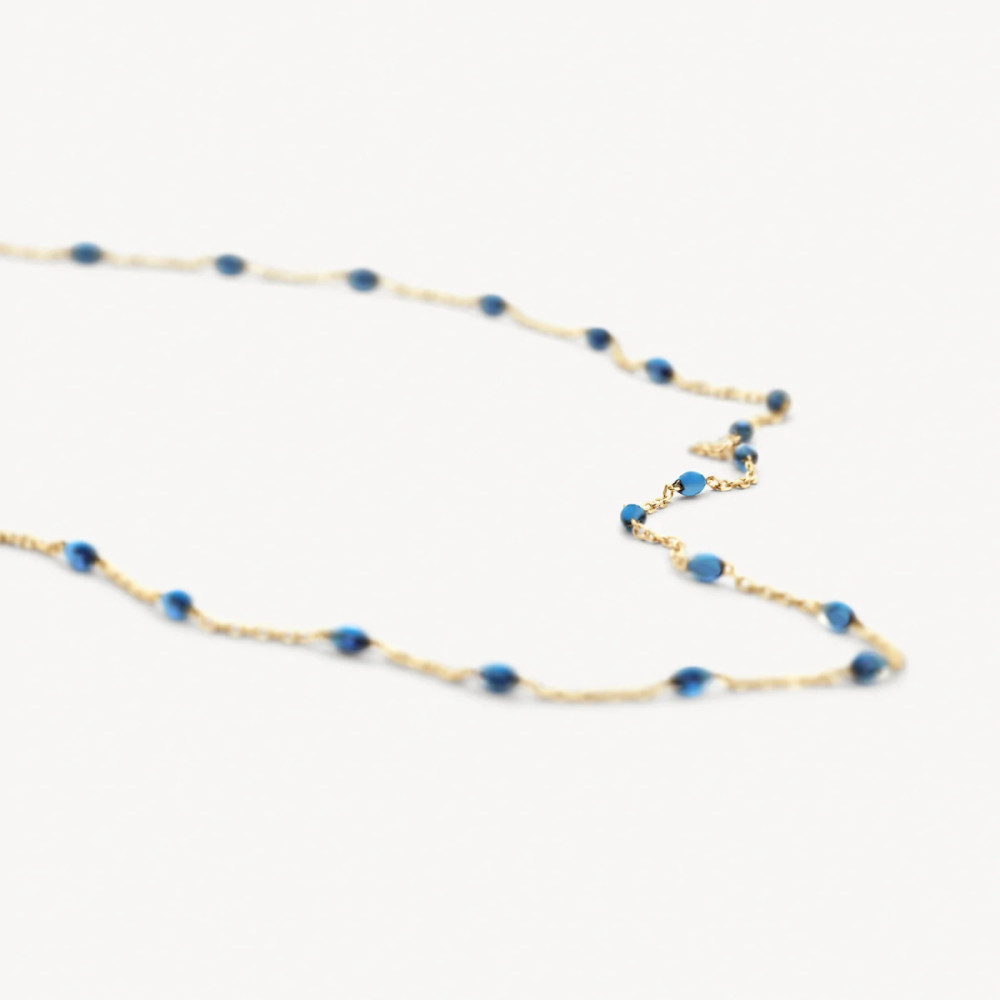 blush-3162yrb-ketting-14k-goud-blauwe-resin-stenen-2-75-x-1-5-mm-lengte-42-cm