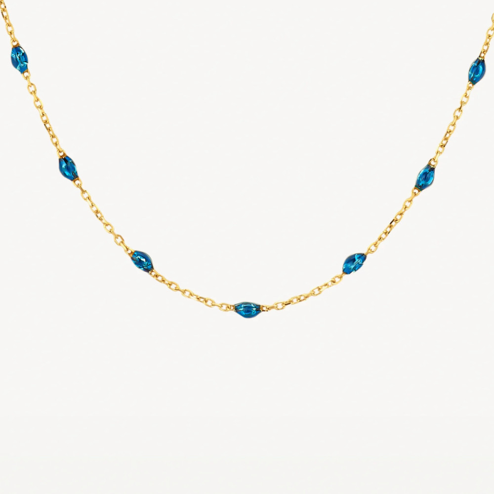 blush-3162yrb-ketting-14k-goud-blauwe-resin-stenen-2-75-x-1-5-mm-lengte-42-cm