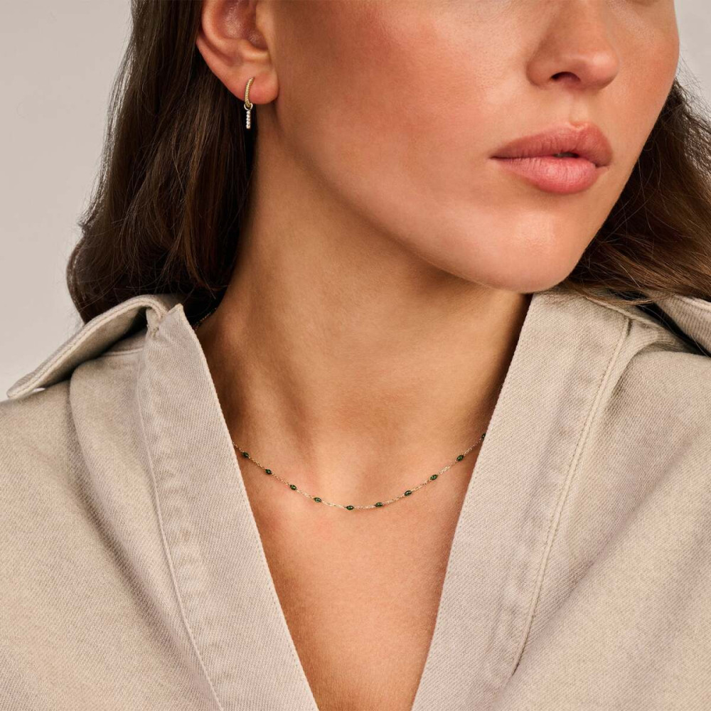 blush-3162yrg-ketting-14k-gouden-groene-resin-stenen-2-75-x-1-5-mm-lengte-42-cm
