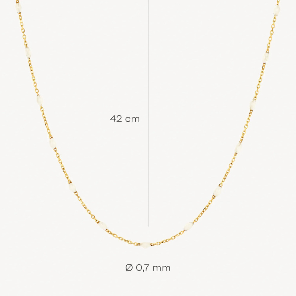 blush-3162yrm-ketting-goud-resin-stenen-wit-ovaal-2-75-x-1-5-mm-lengte-42-cm