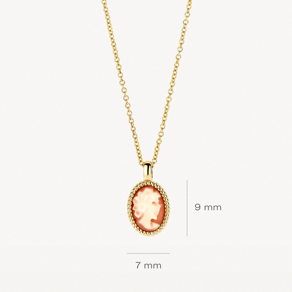 blush-3167yca-ketting-camee-hanger-goud-ovaal-7-mm-x-9-mm-lengte-42-cm