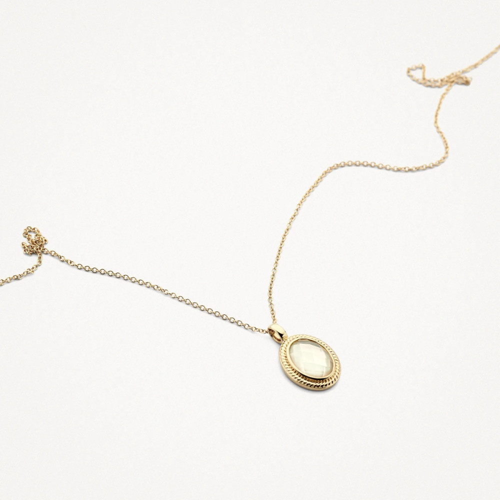 blush-3169ymq-ketting-goud-witte-ovale-hanger-bergkristal-parelmoer-9x11-mm-lengte-42-cm