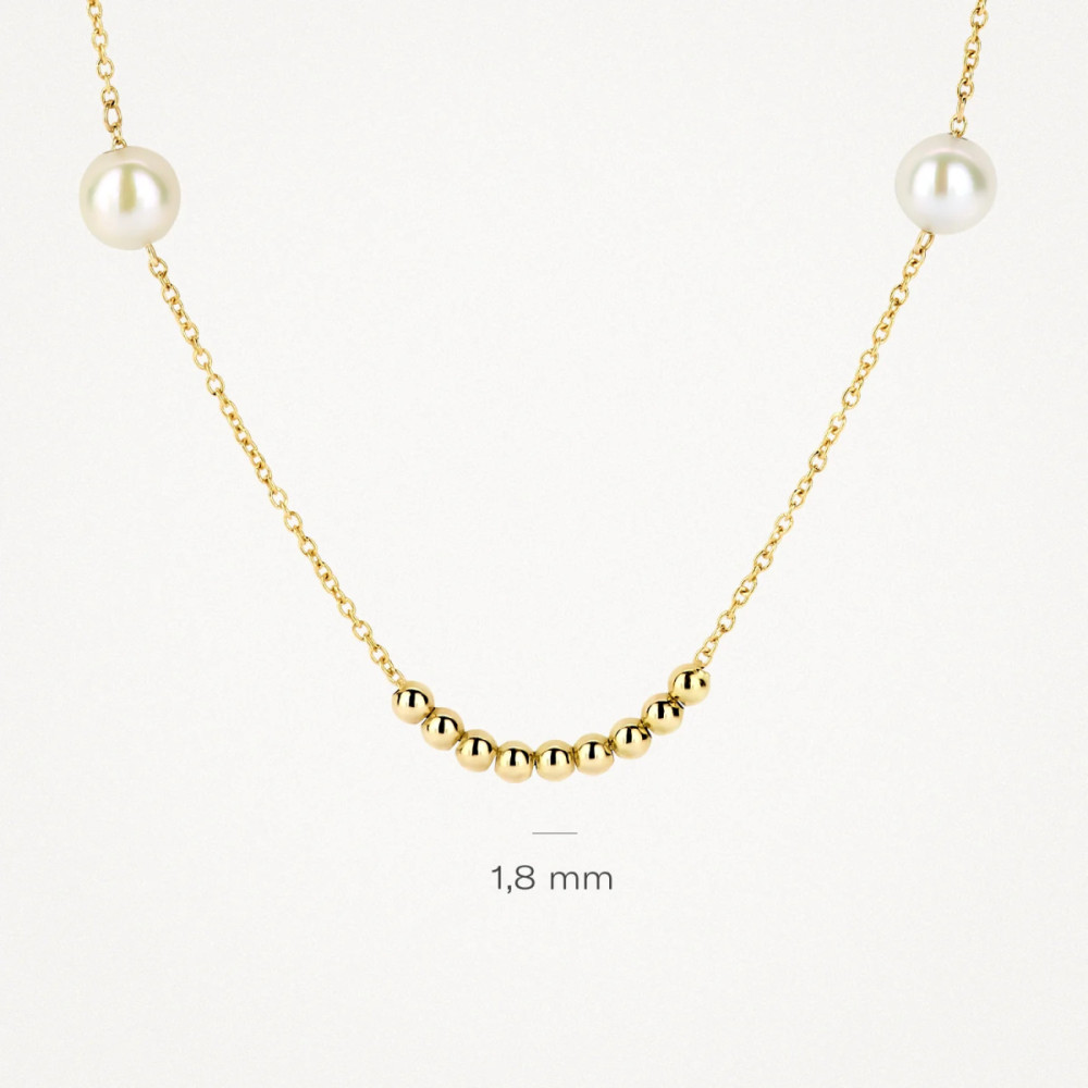 blush-3183ypw-ankerketting-goud-parels-4-2-mm-bolletjes-1-8-mm-lengte-42-cm