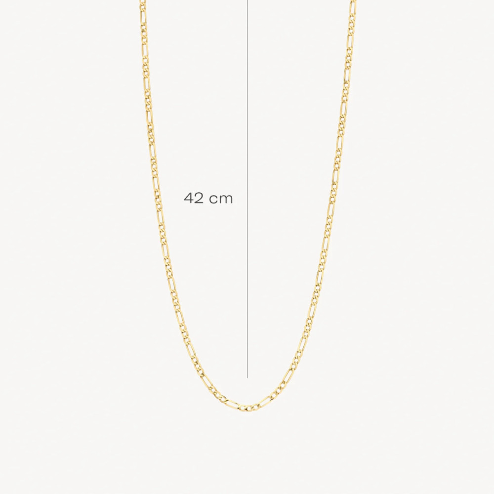 blush-3192ygo-ketting-14-karaat-goud-figaro-schakels-glanzend-lengte-42-cm
