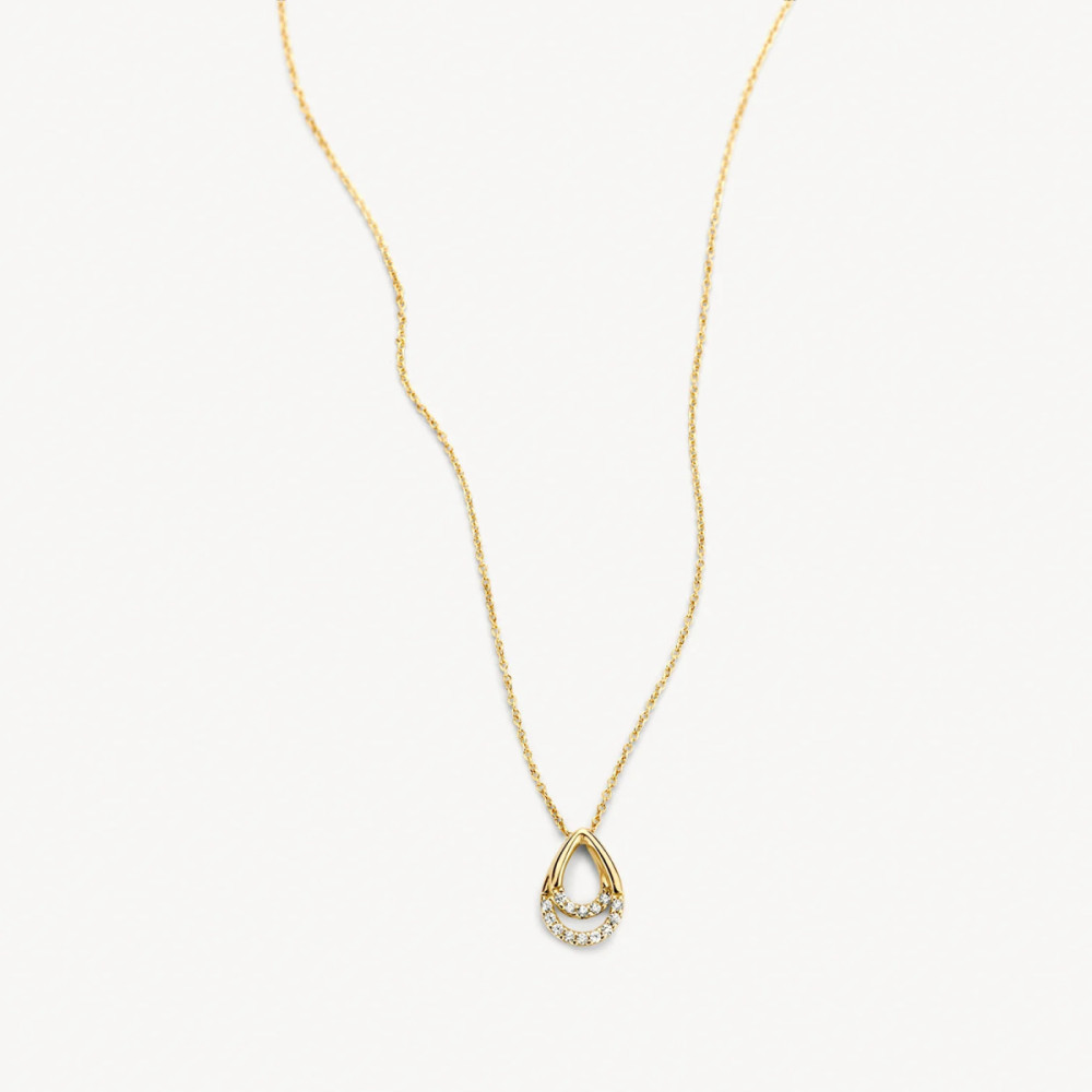 blush-3195yzi-ketting-14-karaat-goud-zirkonia-druppel-hanger-6-9-mm-x-10-mm-lengte-42-cm