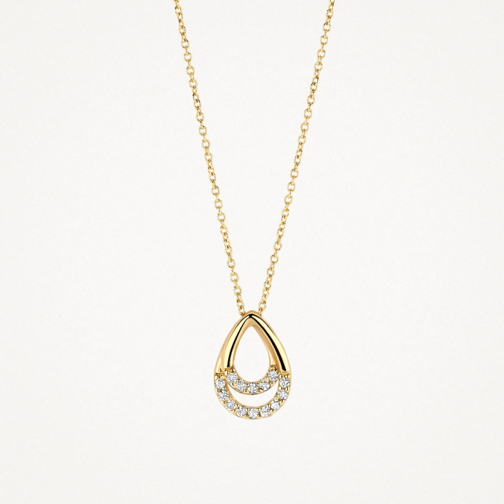 blush-3195yzi-ketting-14-karaat-goud-zirkonia-druppel-hanger-6-9-mm-x-10-mm-lengte-42-cm