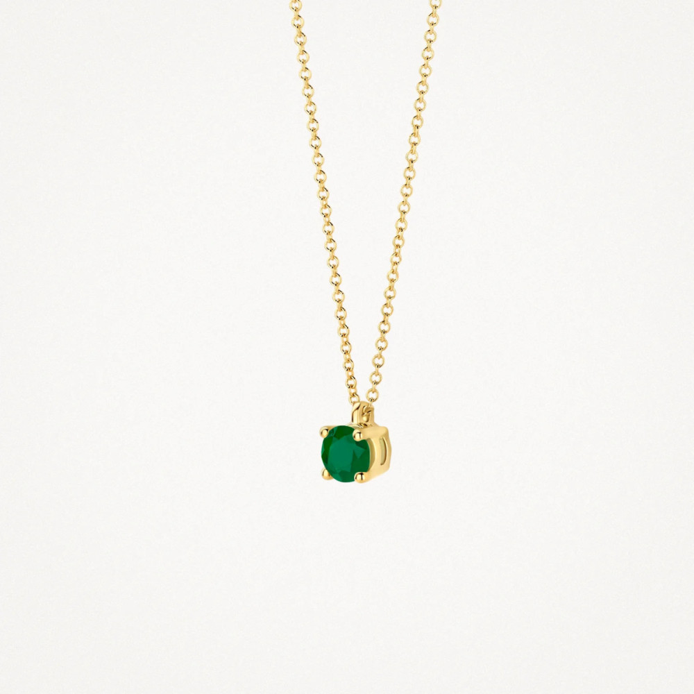 blush-3200yem-ketting-14-karaat-smaragd-hanger-rond-groen-3-7-mm-lengte-42-cm