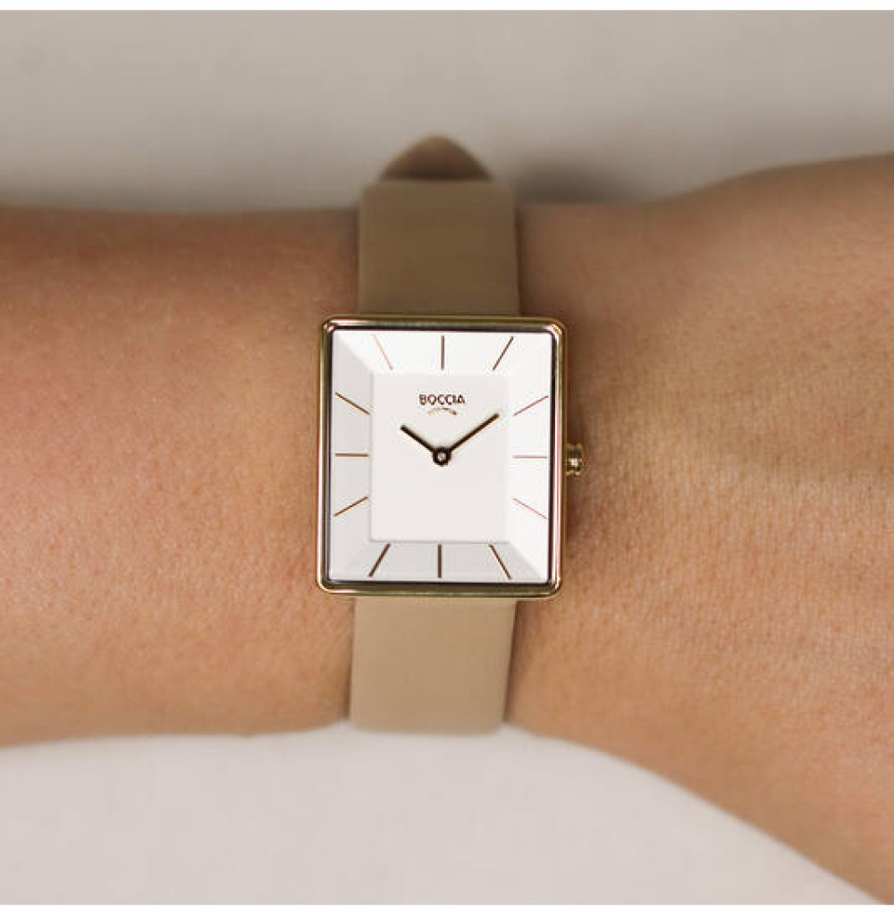boccia-titanium-3351-04-vierkant-dameshorloge-met-goudkleurige-titanium-kast-en-kaki-leren-band-diameter-25-mm
