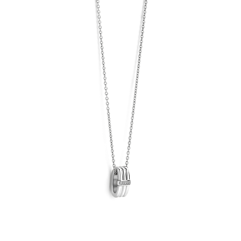 ti-sento-milano-34057zi-42-zilveren-collier-met-ronde-hanger-en-zirkonia-lengte-38-48-cm