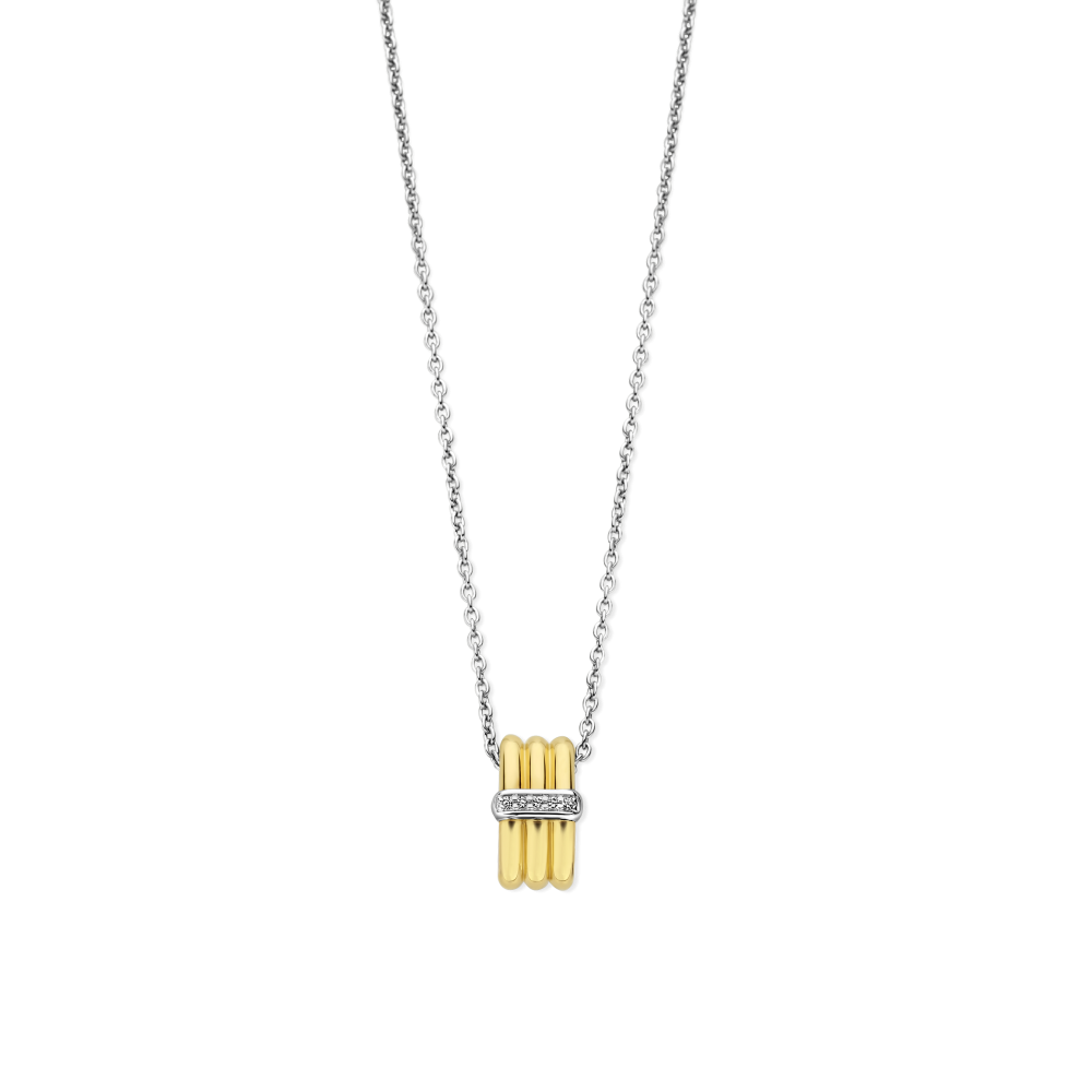 ti-sento-milano-34057zy-42-zilveren-collier-met-gold-plated-zirkonia-hanger-lengte-38-48-cm