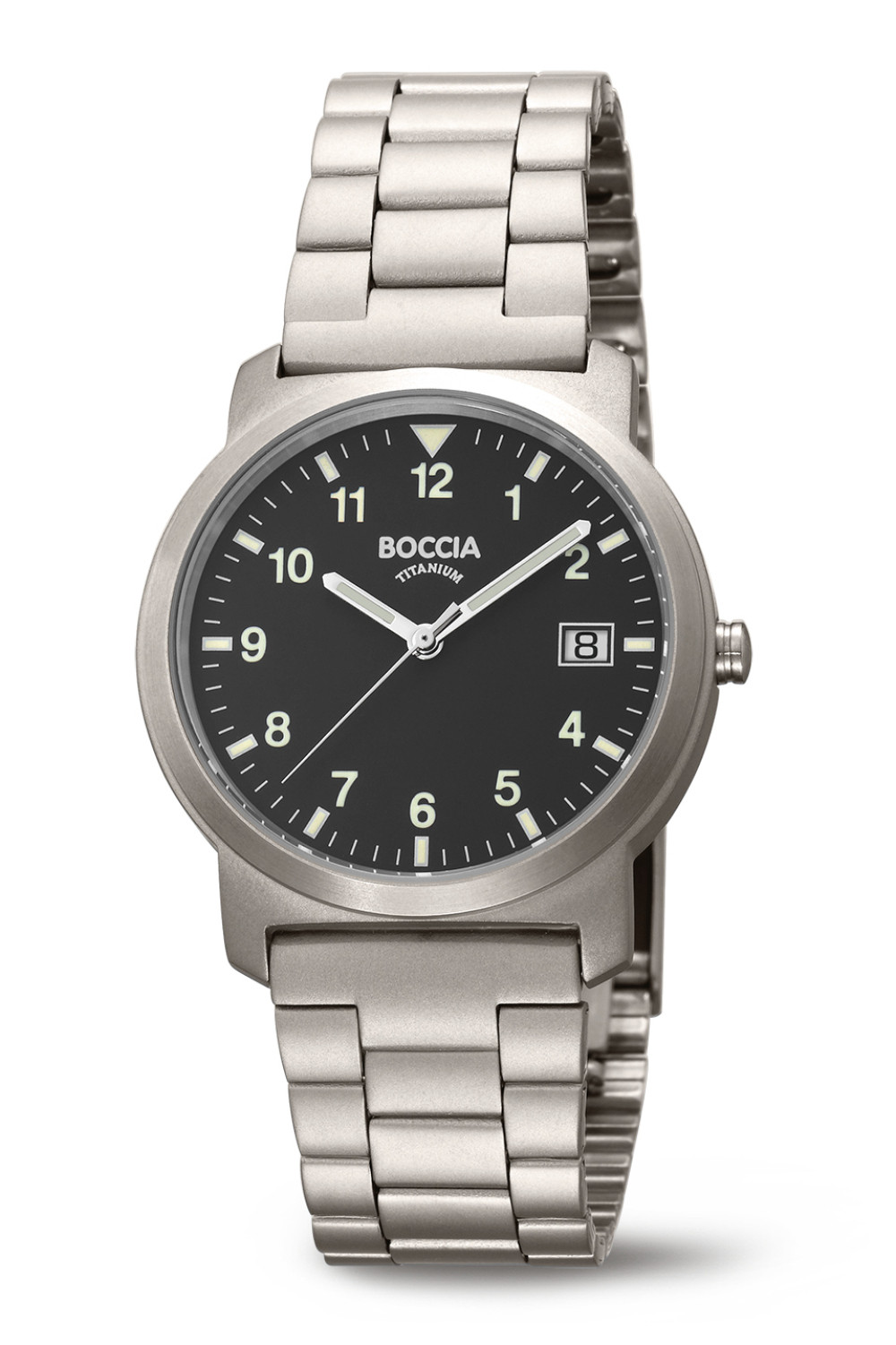 boccia-titanium-3630-03-herenhorloge-zilverkleurig-titanium-met-schakels-en-zwarte-wijzerplaat