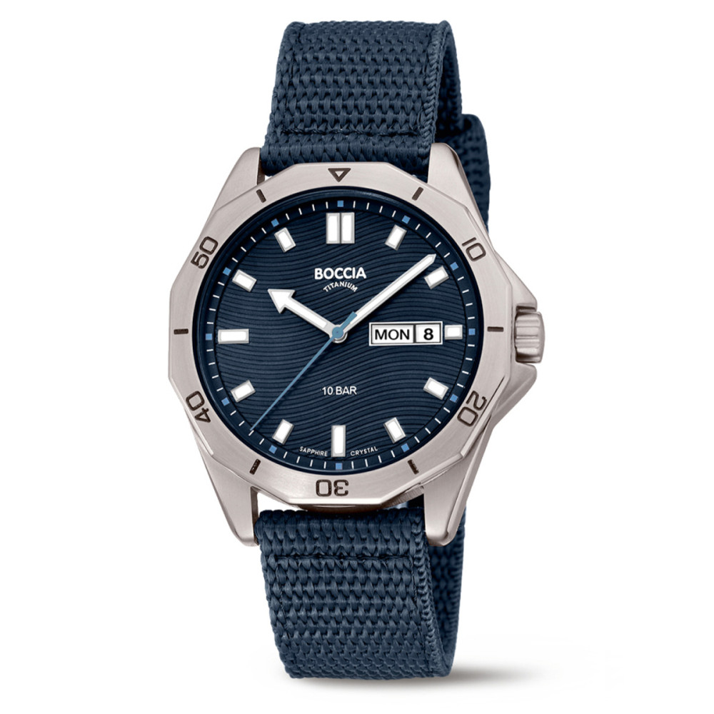boccia-titanium-3680-01-herenhorloge-blauwe-nylon-band-herenhorloge-titanium-kast-dag-datum-o-40-mm