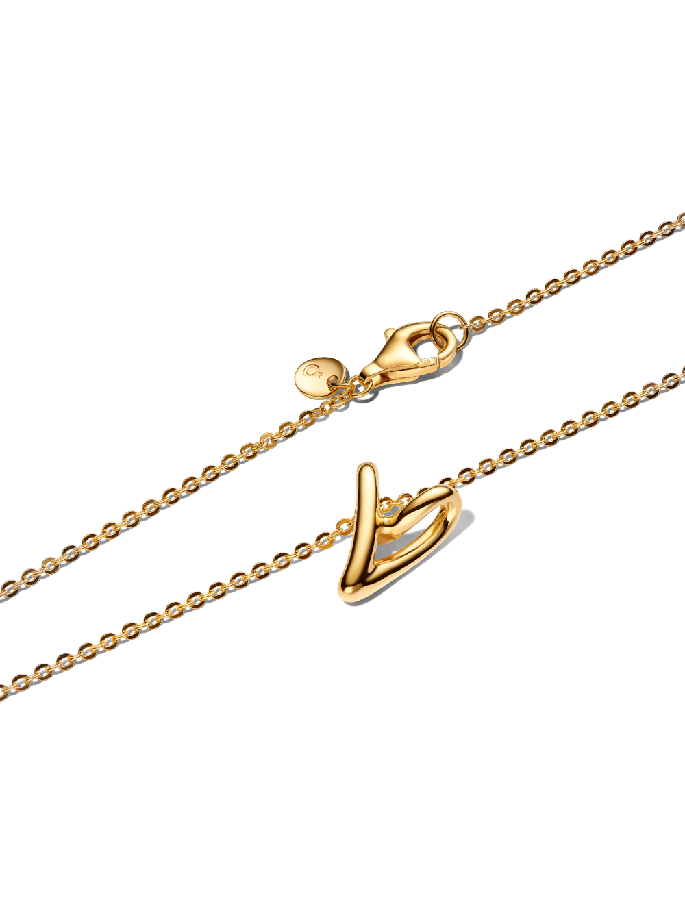 pandora-essence-364360c00-45-ketting-goudkleurig-organisch-hartje-lengte-45-cm