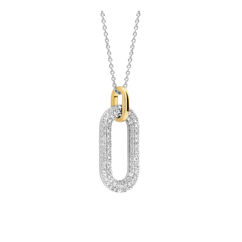ti-sento-milano-3964zy-42-ketting-met-hanger-goud-op-zilver-en-zirkonia-lengte-verstelbaar-38-48-cm