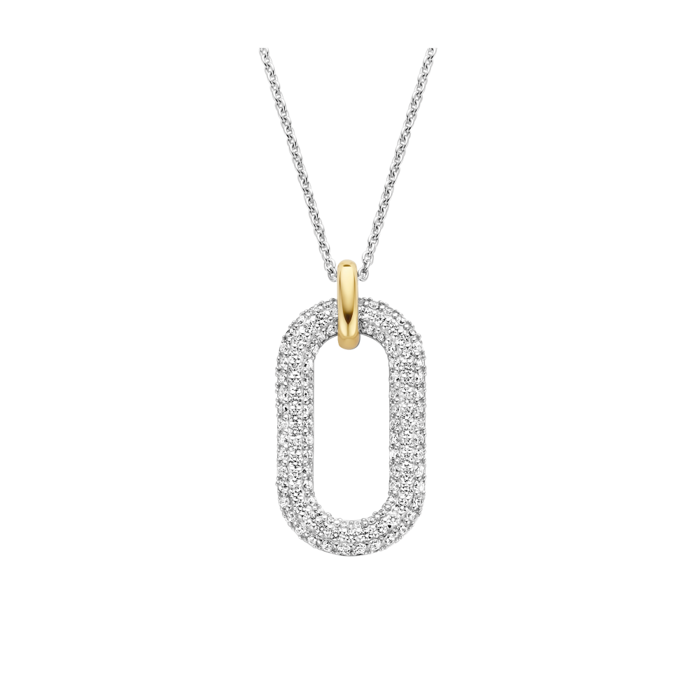 ti-sento-milano-3964zy-42-ketting-met-hanger-goud-op-zilver-en-zirkonia-lengte-verstelbaar-38-48-cm