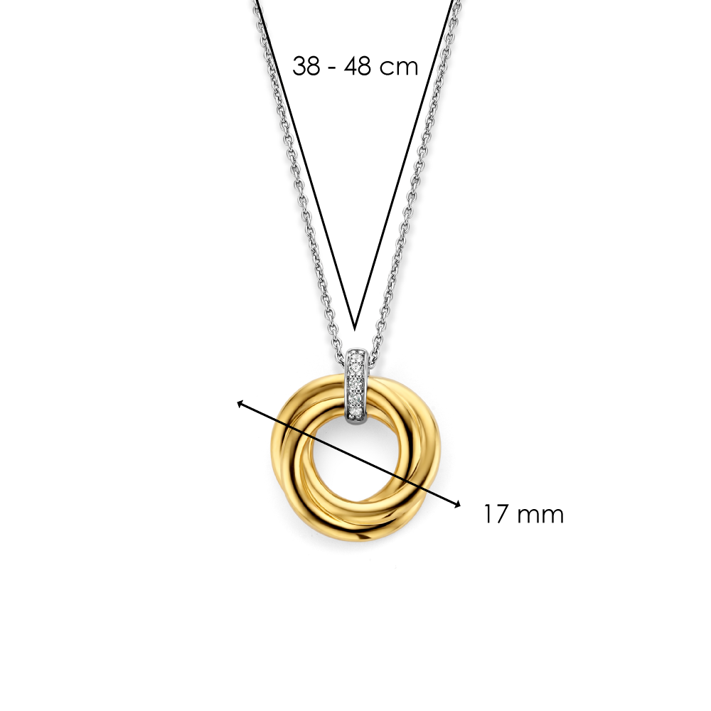 ti-sento-milano-3972zy-ronde-ketting-met-hanger-goud-op-zilver-zirkonia-lengte-verstelbaar-38-48-cm