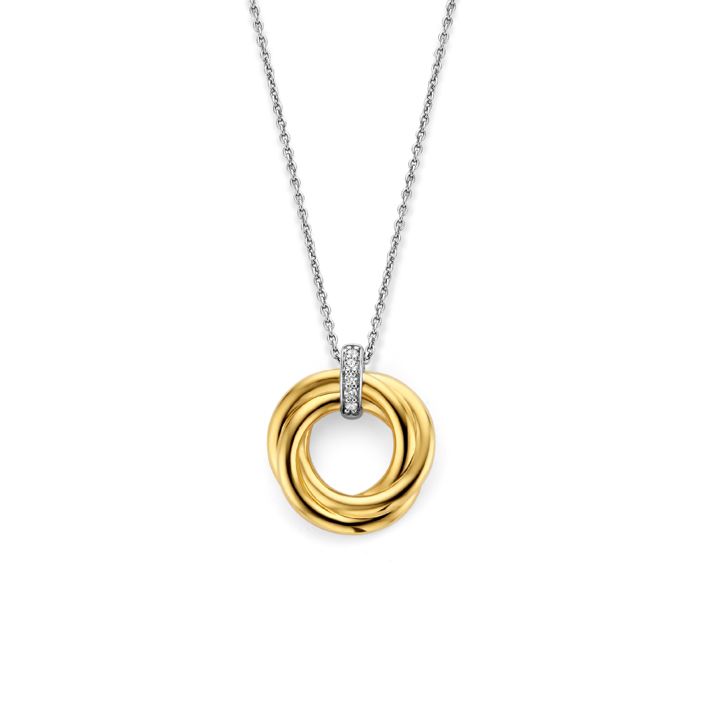 ti-sento-milano-3972zy-ronde-ketting-met-hanger-goud-op-zilver-zirkonia-lengte-verstelbaar-38-48-cm