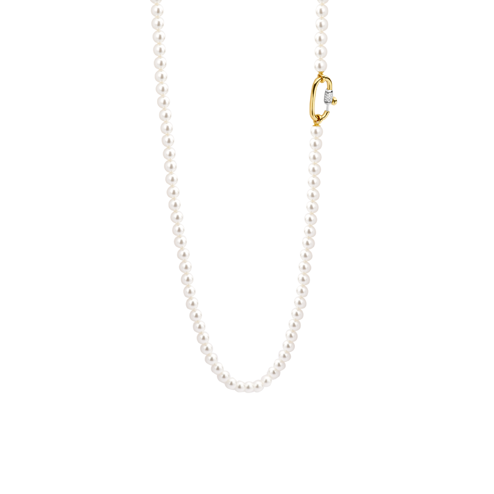 ti-sento-milano-3980pw-elegante-ketting-met-parel-en-zirkonia-goud-op-zilver-lengte-90-cm