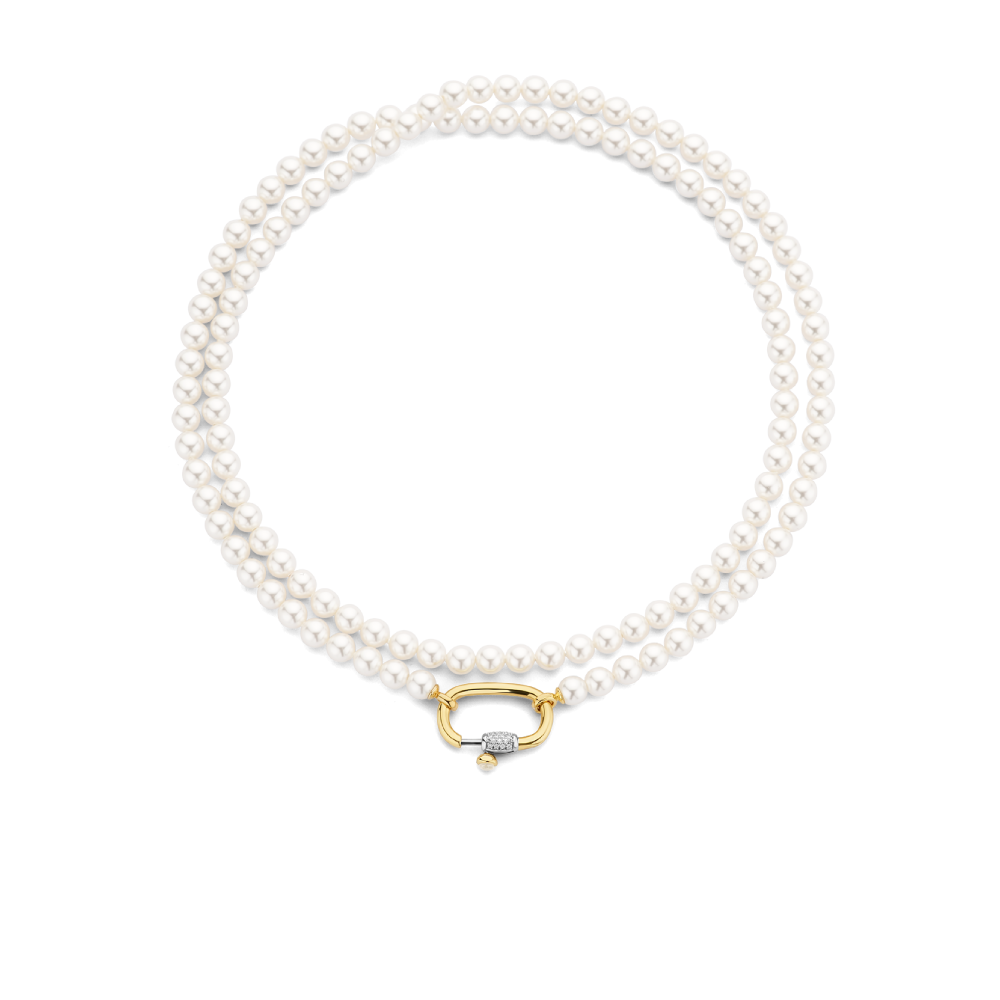 ti-sento-milano-3980pw-elegante-ketting-met-parel-en-zirkonia-goud-op-zilver-lengte-90-cm