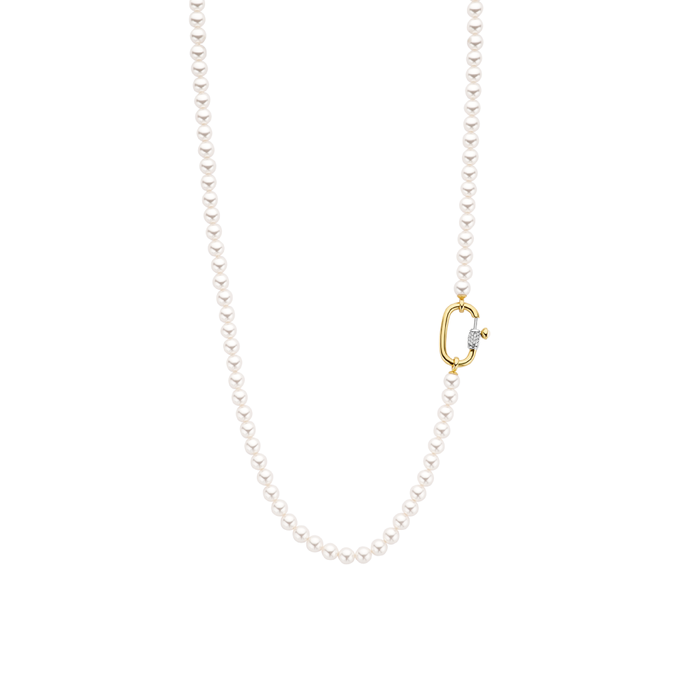 ti-sento-milano-3980pw-elegante-ketting-met-parel-en-zirkonia-goud-op-zilver-lengte-90-cm