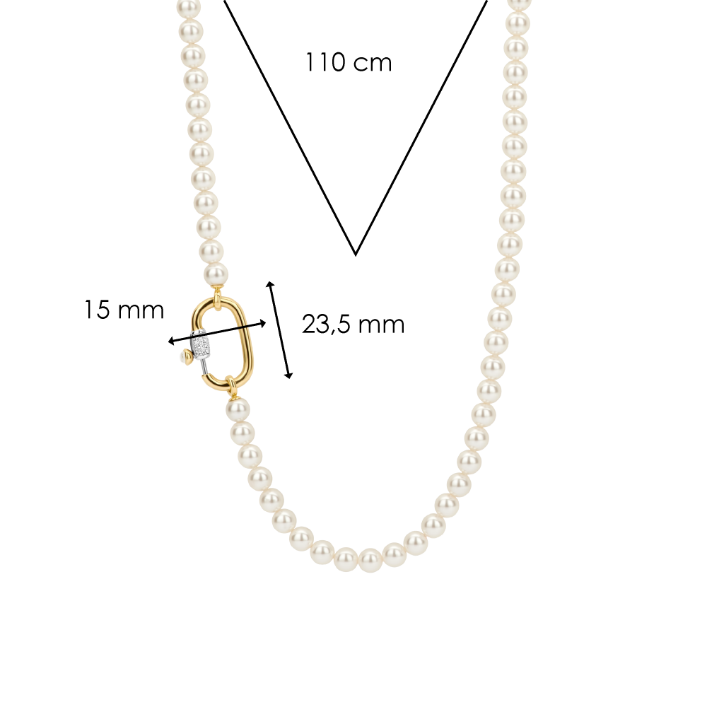 ti-sento-milano-3993pw-klassiek-collier-met-parel-en-zirkonia-goud-op-zilver-lengte-110-cm