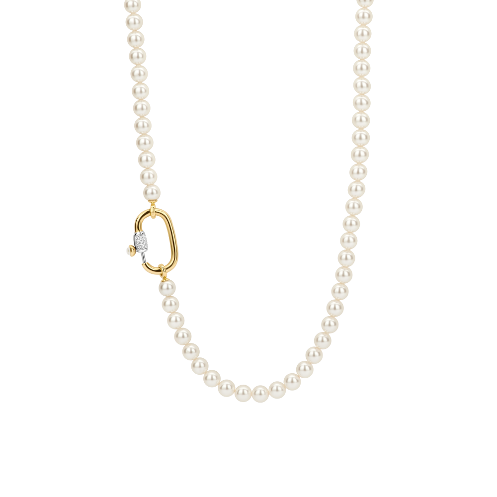 ti-sento-milano-3993pw-klassiek-collier-met-parel-en-zirkonia-goud-op-zilver-lengte-110-cm