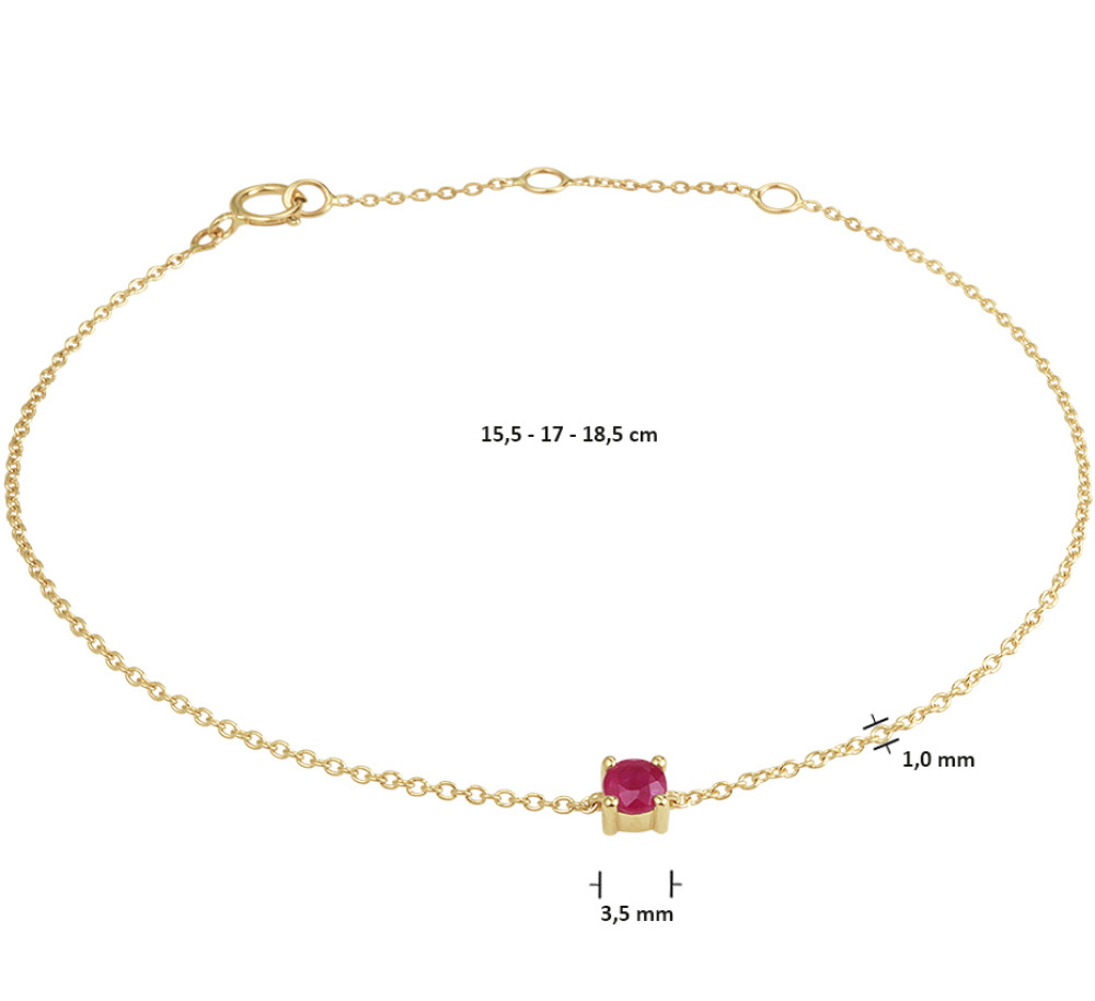 14-karaat-geelgouden-edelsteen-armband-met-robijn