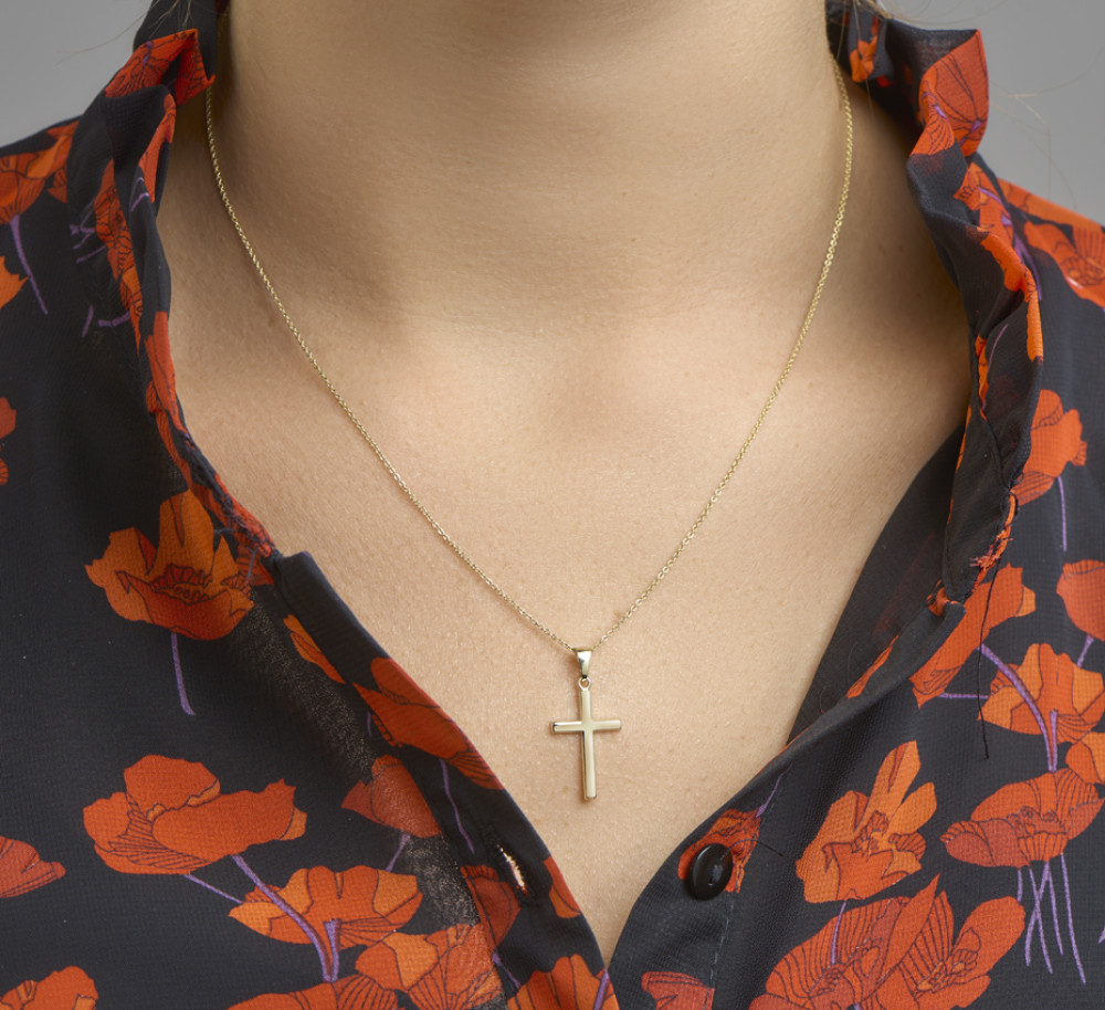 14-karaat-glanzende-gouden-hanger-met-kruis-hoogte-22-5-mm