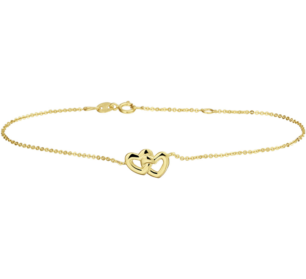 14-karaat-gouden-armband-met-hartjes-en-fijne-ankerschakel