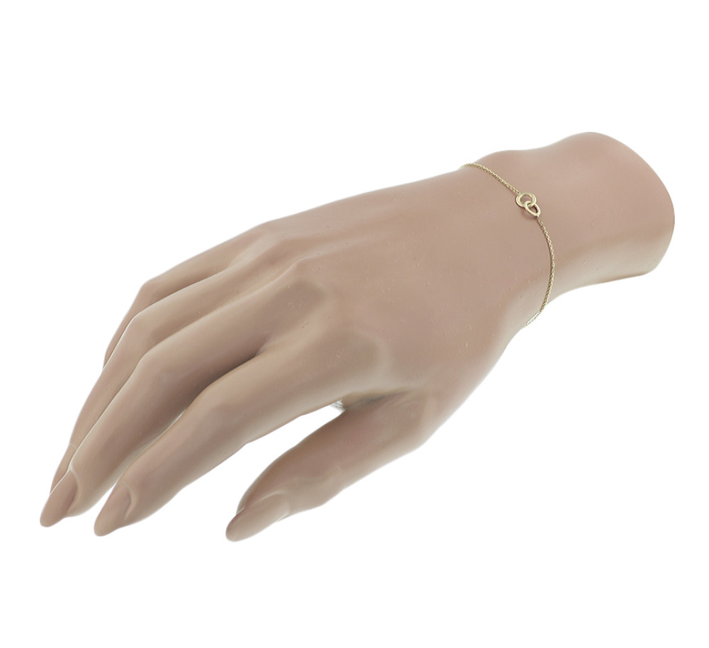 14-karaat-gouden-armband-met-ineengestrengelde-cirkels