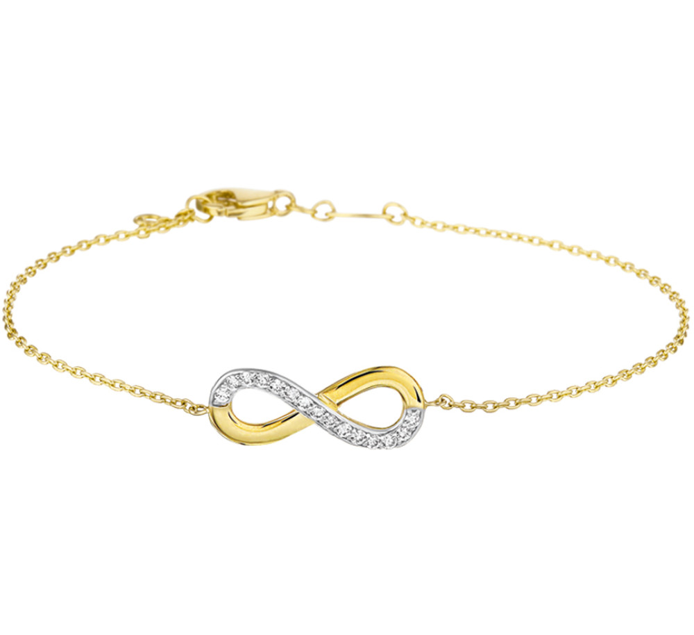 14-karaat-gouden-armband-met-infinity-hanger-en-zirkonia