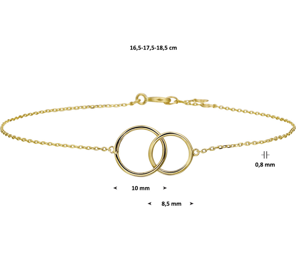 14-karaat-gouden-armband-met-verbonden-cirkels-hanger