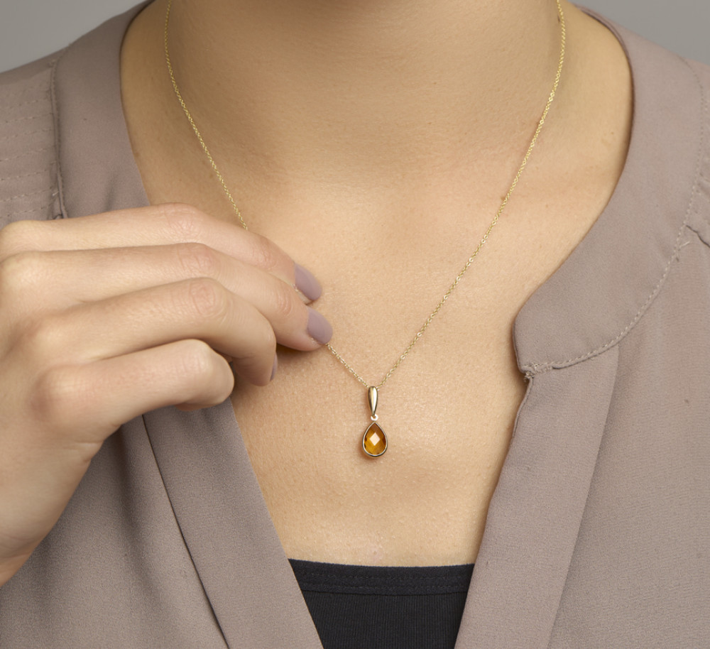 14-karaat-gouden-edelsteen-hanger-met-gele-citrien-20-mm