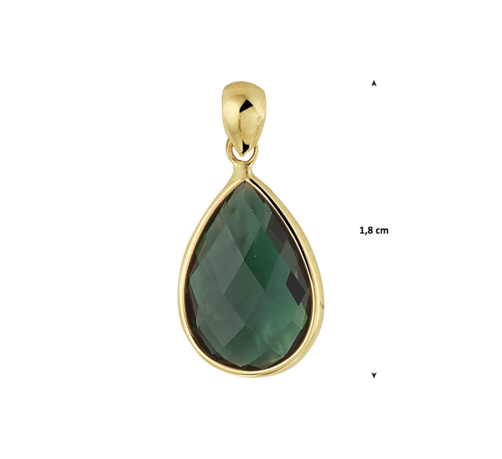 14-karaat-gouden-edelsteen-hanger-met-groene-kwarts-18-mm