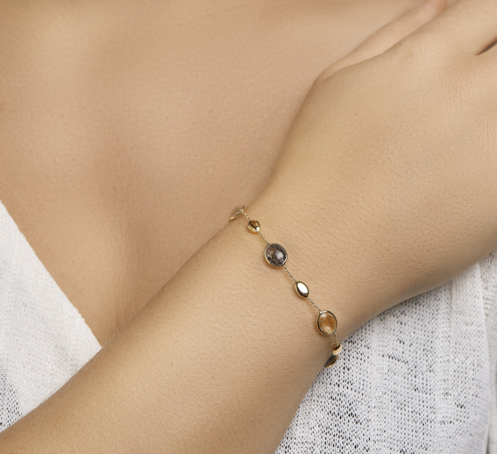 14-karaat-gouden-edelstenen-schakelarmband-met-rutiel-en-kwarts