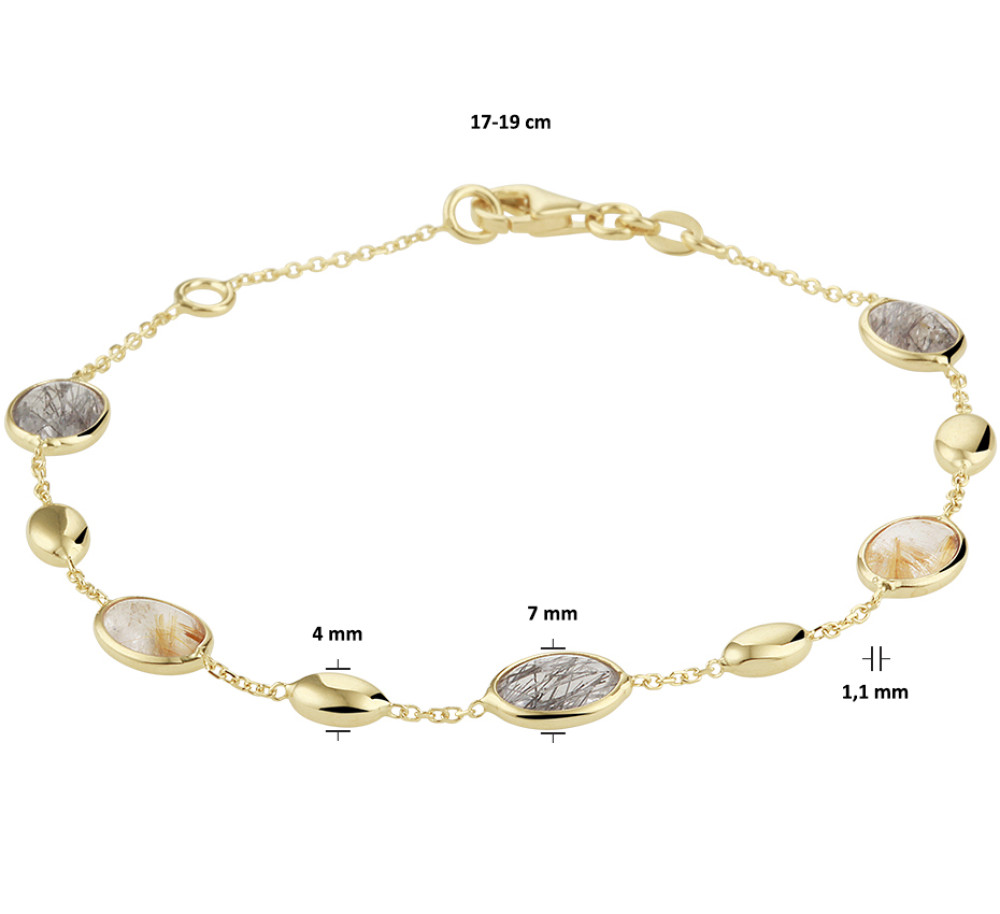 14-karaat-gouden-edelstenen-schakelarmband-met-rutiel-en-kwarts