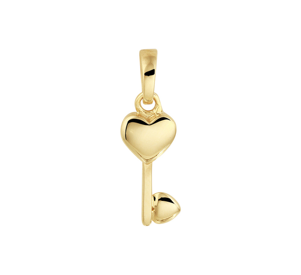14-karaat-gouden-hanger-in-hartvorm-met-sleutel-hoogte-20-mm
