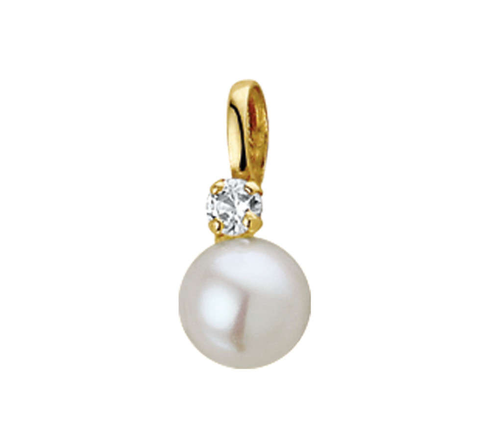 14-karaat-gouden-hanger-met-zirkonia-en-witte-parel-van-6-mm