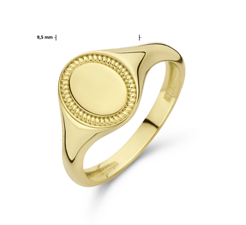 14-karaat-gouden-ovale-zegelring-met-gegraveerde-rand-graveerbaar