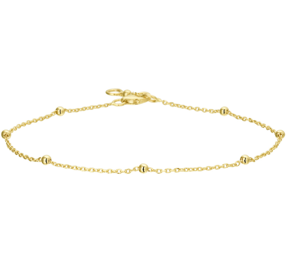 14-karaat-gouden-schakelarmband-met-bolletjes-lengte-17-19-cm