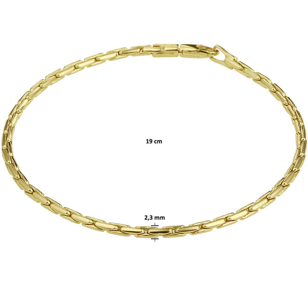 14-karaat-gouden-schakelarmband-met-cardano-schakels-2-3-mm-breed-lengte-19-cm