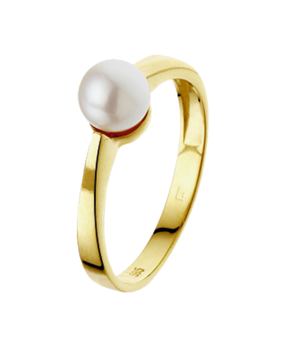 14-karaats-gouden-ring-met-klassieke-ronde-vorm-en-ingelegde-parel