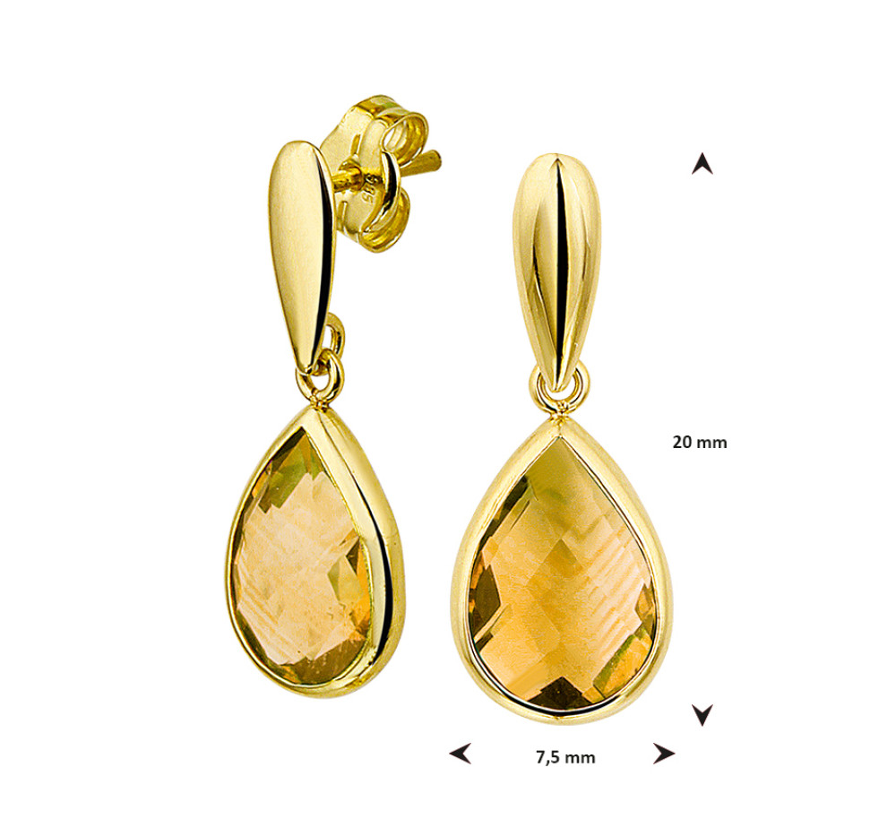 citrien-edelsteen-oorhangers-14-karaat-goud-20-mm
