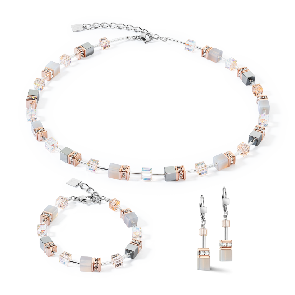 coeur-de-lion-geocube-4017-10-0235-iconic-precious-ketting-met-agaat-hematiet-kristal-en-strass-lengte-verstelbaar-42-48-cm