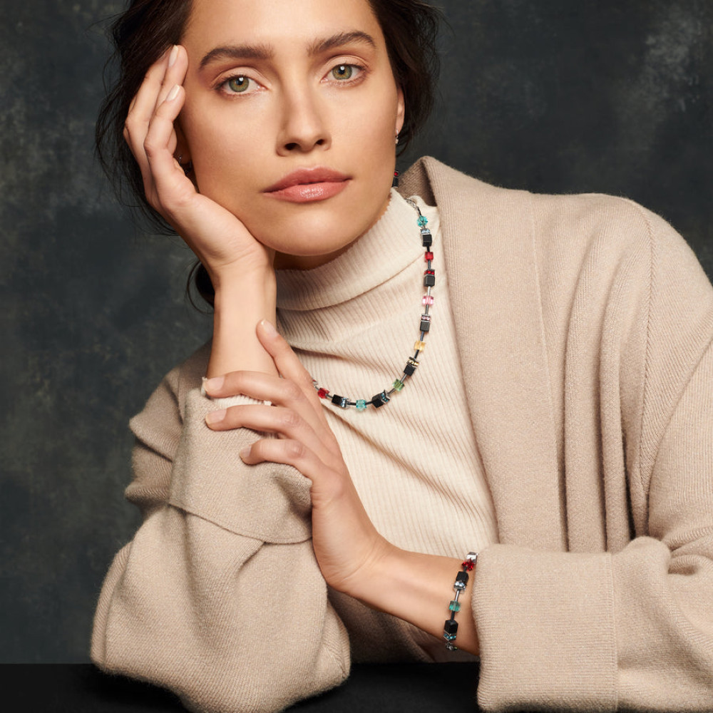 coeur-de-lion-geocube-4018-10-1581-veelkleurige-edelsteenketting-met-onyx-en-kristal-lengte-verstelbaar-42-48-cm